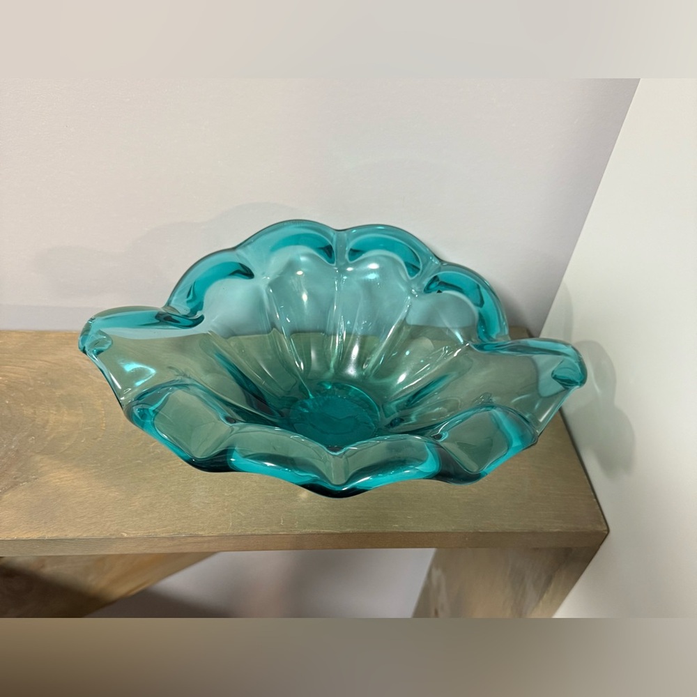 Murano Large Teal Bowl